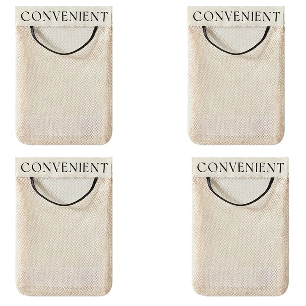 Mesh Storage Wall Organizer Large Capacity Reusable Bag For Kitchen Groceries Pantry Organization 9