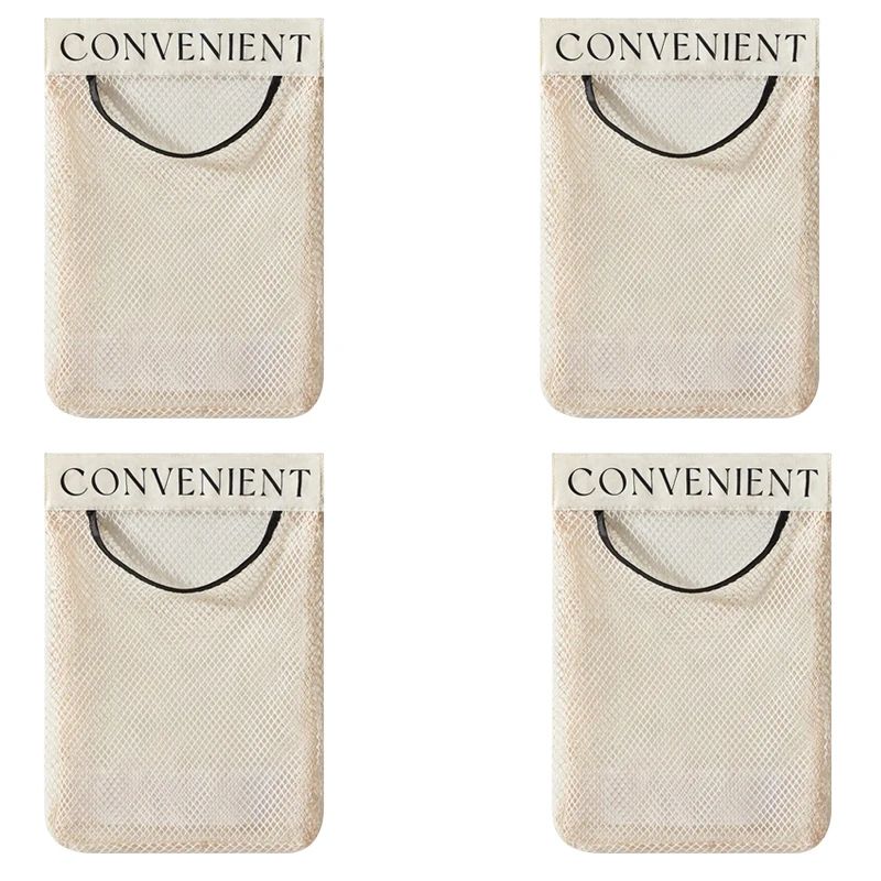 Mesh Storage Wall Organizer Large Capacity Reusable Bag For Kitchen Groceries Pantry Organization 9