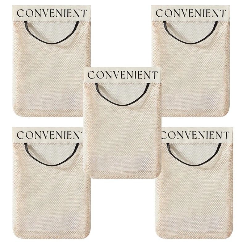 Mesh Storage Wall Organizer Large Capacity Reusable Bag For Kitchen Groceries Pantry Organization 10