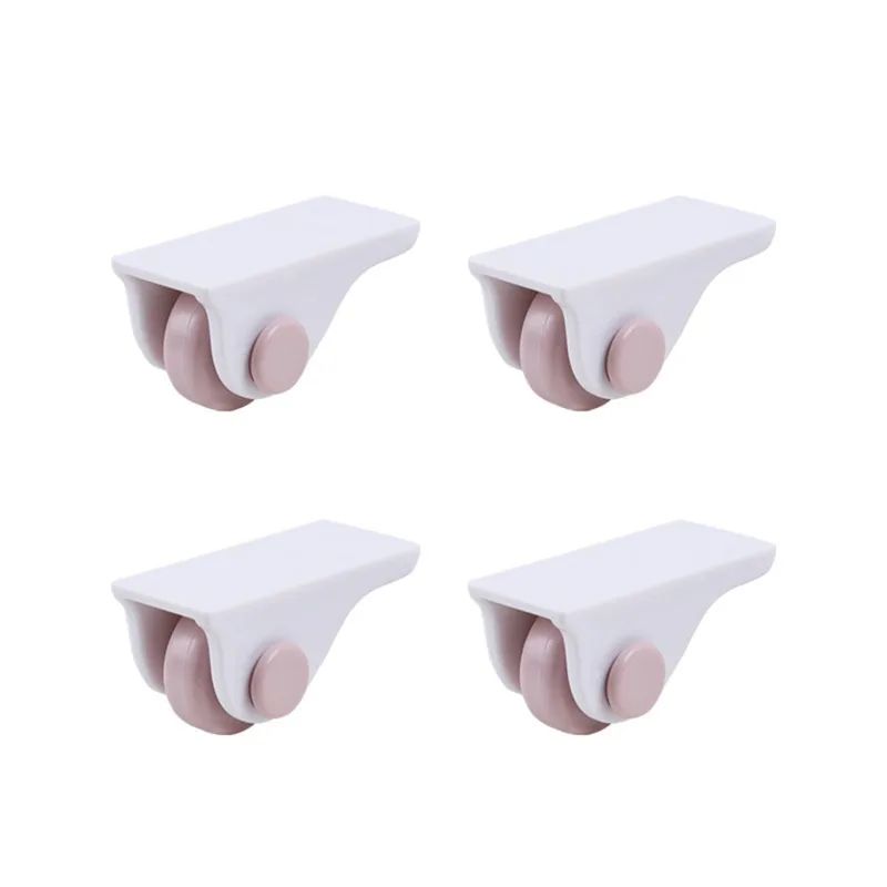 Self Adhesive Furniture Casters No Noise No Scratch Sliding Rollers For Storage Boxes Trash Cans 6