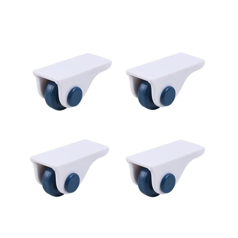 Self Adhesive Furniture Casters No Noise No Scratch Sliding Rollers For Storage Boxes Trash Cans 7