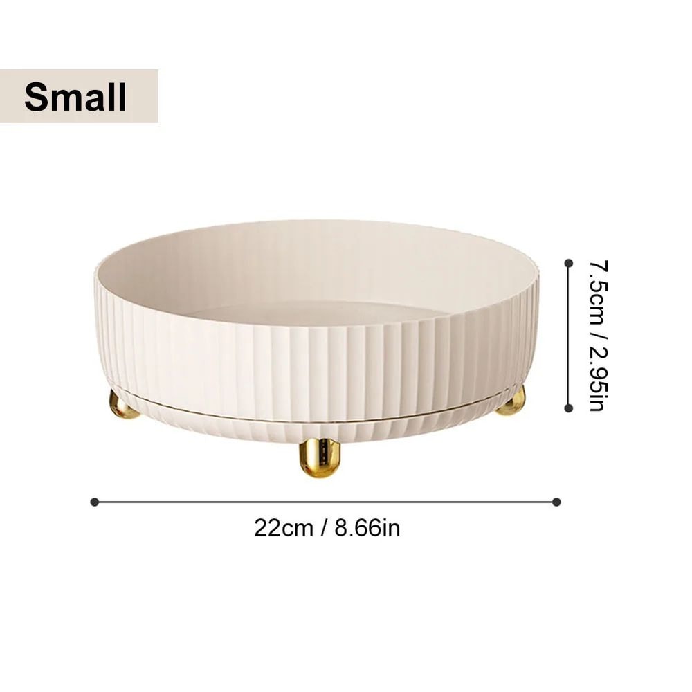 360 Rotating NonSlip Spice Rack Organizer Wide Base Pantry Cabinet Turntable For Kitchen Seasoning 8