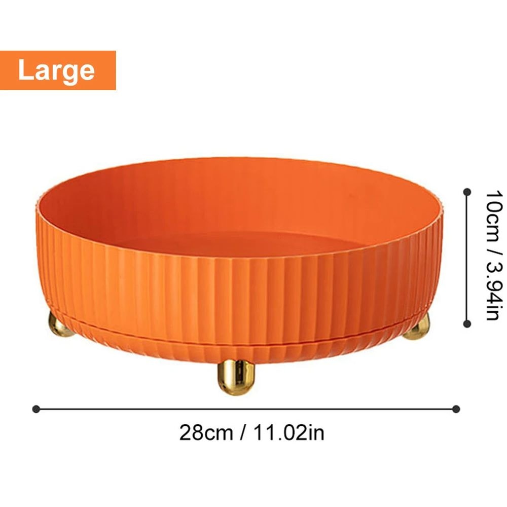 360 Rotating NonSlip Spice Rack Organizer Wide Base Pantry Cabinet Turntable For Kitchen Seasoning 11