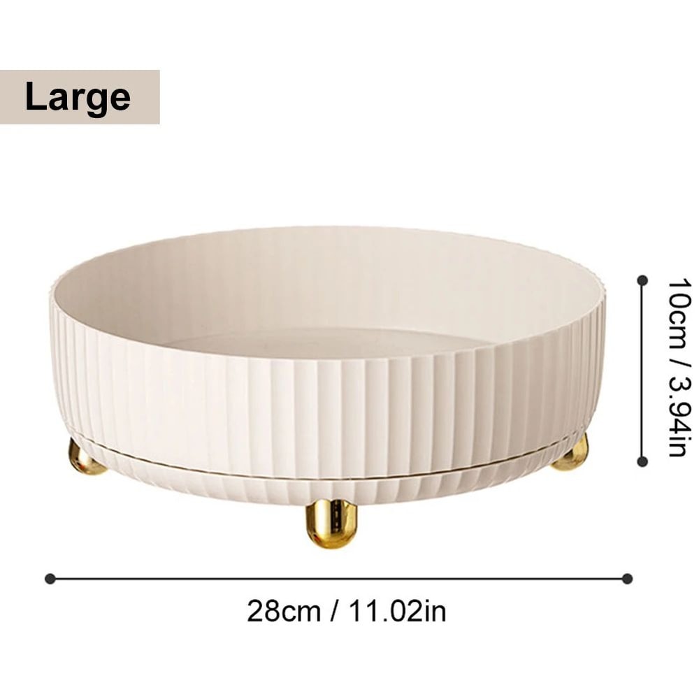 360 Rotating NonSlip Spice Rack Organizer Wide Base Pantry Cabinet Turntable For Kitchen Seasoning 12