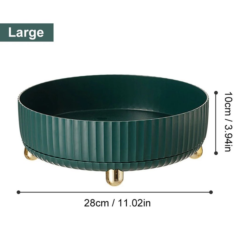 360 Rotating NonSlip Spice Rack Organizer Wide Base Pantry Cabinet Turntable For Kitchen Seasoning 10