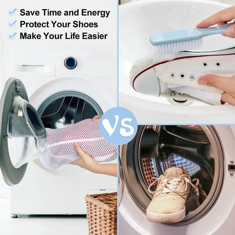 Shoe Wash Bags Mesh Laundry Bags Large Washing Machine Bag With Hidden Zipper For Sneakers Bras D 4