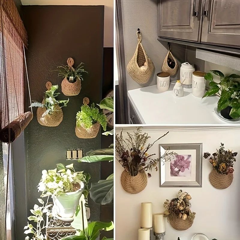 3 Pcs Kitchen Wall Organizers Fruit Vegetable Storage Organizer With Hooks For Kitchen Pantry 4