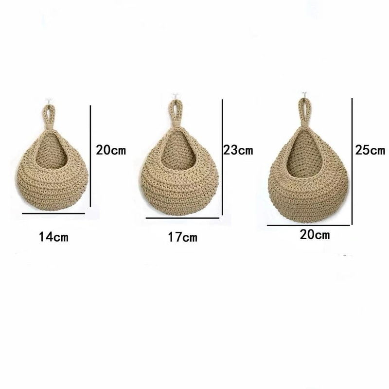 3 Pcs Kitchen Wall Organizers Fruit Vegetable Storage Organizer With Hooks For Kitchen Pantry 7