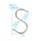 10 Pcs 304 Stainless Steel S Hooks Heavy Duty Kitchen Railing Hanging Hooks For Clothes Handbags