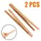 2 Pcs Bamboo Wooden Kitchen Tongs EcoFriendly 7 Inches Toast Salad Tea Serving Tongs 1