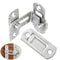 90 Stainless Steel Sliding Door Lock Right Angle Latch Bolt For Barn Doors Cabinets Closets 2