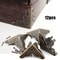 12 Pcs Decorative Furniture Corner Protectors Carved Triangle Brackets For Boxes Cabinets Storage 0