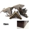 12 Pcs Decorative Furniture Corner Protectors Carved Triangle Brackets For Boxes Cabinets Storage 6