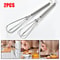 2 Pcs Mini Stainless Steel Balloon Whisk Manual Egg Beater Hand Mixer For Milk Cream Butter Bakin 0