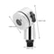 G12 Interface Water Saving Shower Head High Pressure Shampoo Shower Head With Side Switch 5