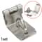 1 Pc Stainless Steel Padlock Hasp Staple 90 Degree Latch Secure Door Gate Shed Lock 6