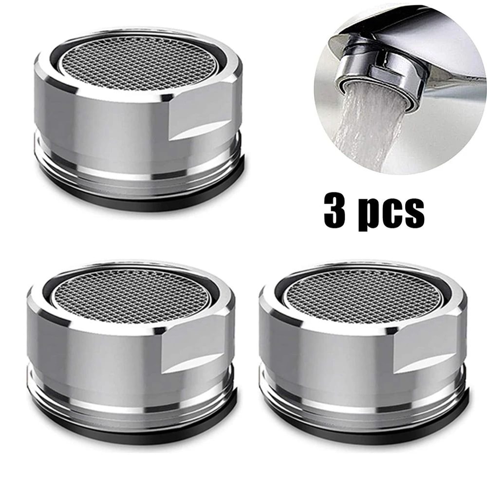 3 Pcs Brass Faucet Aerator 94 Inches WaterSaving Tap Bubbler With Replaceable Filter Nozzle 6