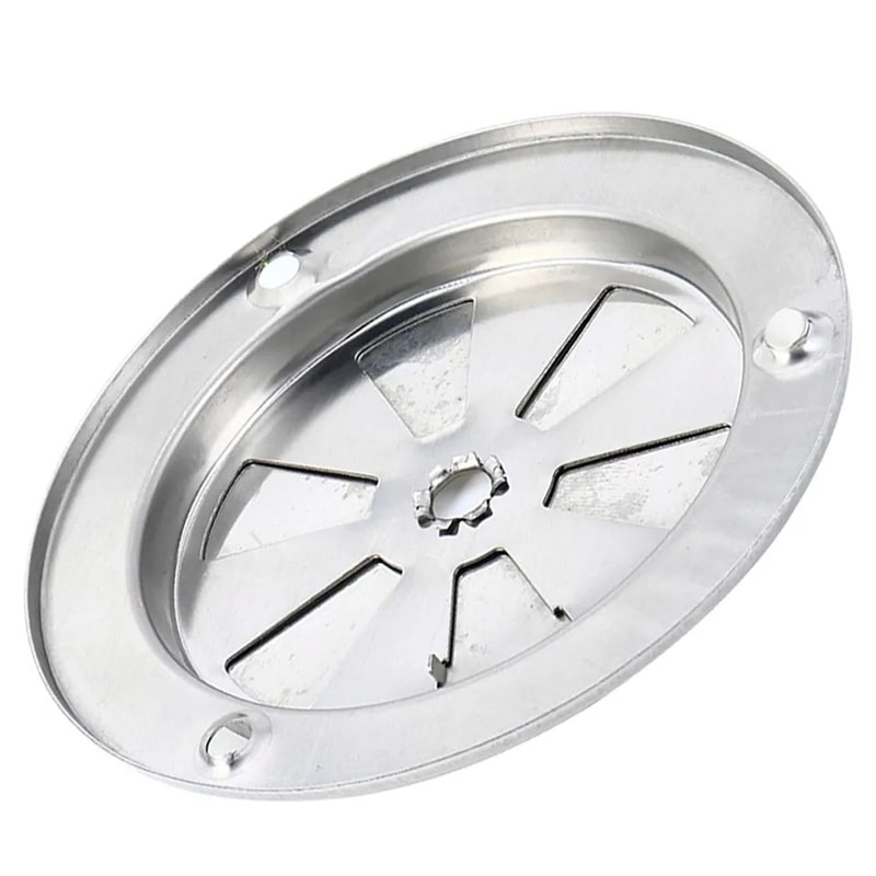 Stainless Steel BBQ Smoker Exhaust Vent Adjustable Air Vent Damper Replacement Part 1