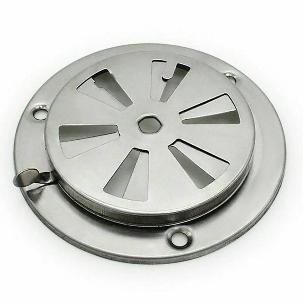 Stainless Steel BBQ Smoker Exhaust Vent Adjustable Air Vent Damper Replacement Part 5