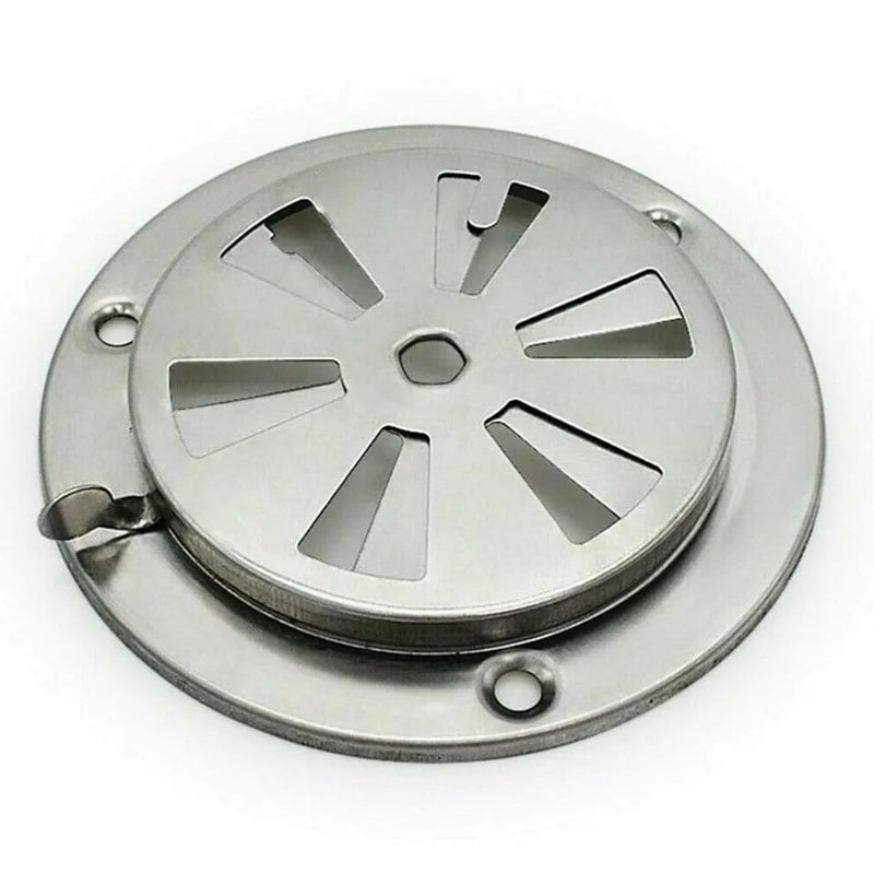 Stainless Steel BBQ Smoker Exhaust Vent Adjustable Air Vent Damper Replacement Part 5
