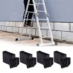 4 pcs non slip ladder foot pads – rubber replacement feet covers for ladder, chair & furniture legs