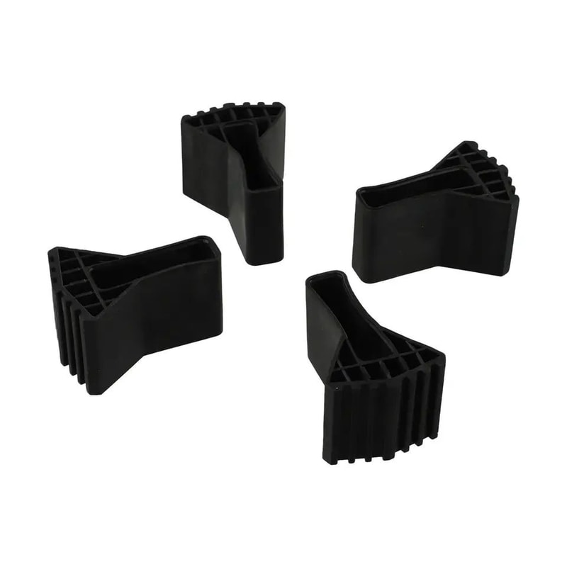 4 Pcs Non Slip Ladder Foot Pads Rubber Replacement Feet Covers For Ladder Chair Furniture Legs 3