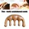 Sandalwood Meridian Massage Comb FiveTooth Acupuncture Scalp Comb For Blood Circulation 3