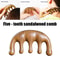 Sandalwood Meridian Massage Comb FiveTooth Acupuncture Scalp Comb For Blood Circulation 3