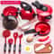 Kids Pretend Kitchen Toy Set Cooking Cookware Cutting Fruit Play Kitchen For Girls 4