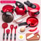 Kids Pretend Kitchen Toy Set Cooking Cookware Cutting Fruit Play Kitchen For Girls 4