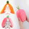 Transformable Bunny Plush Toy Cute Strawberry Carrot Rabbit Stuffed Doll For Kids 0