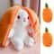 Transformable Bunny Plush Toy Cute Strawberry Carrot Rabbit Stuffed Doll For Kids 1