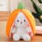 Transformable Bunny Plush Toy Cute Strawberry Carrot Rabbit Stuffed Doll For Kids 10