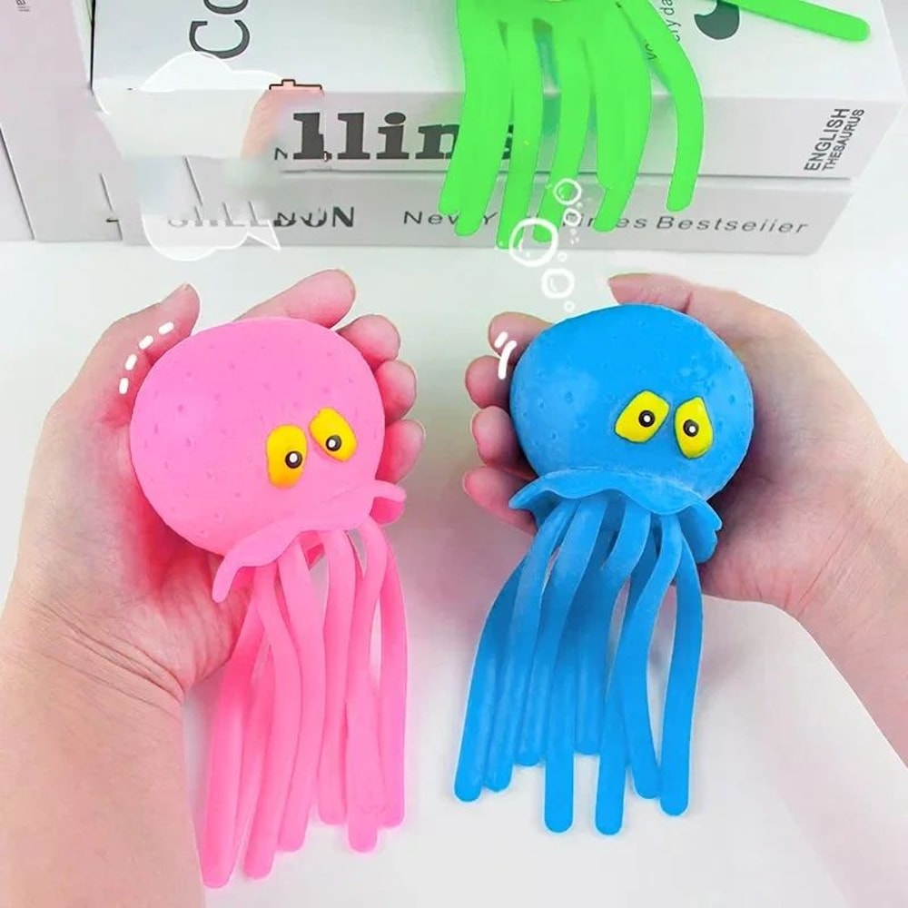 Octopus Sponge Bath Toy For Babies Water Absorbing Squeeze Toy For Bath Pool Play 3