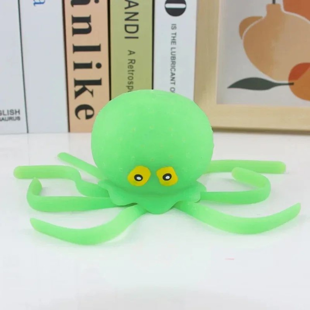 Octopus Sponge Bath Toy For Babies Water Absorbing Squeeze Toy For Bath Pool Play 7
