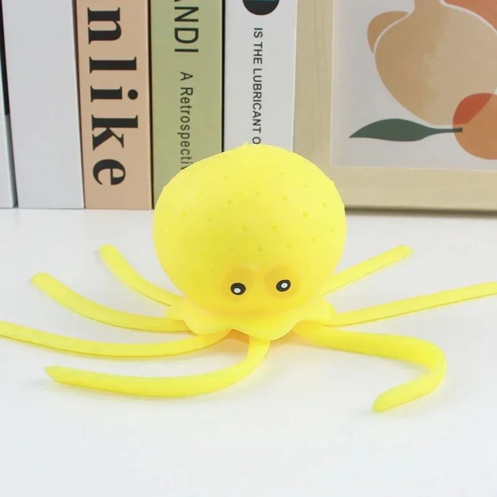 Octopus Sponge Bath Toy For Babies Water Absorbing Squeeze Toy For Bath Pool Play 9