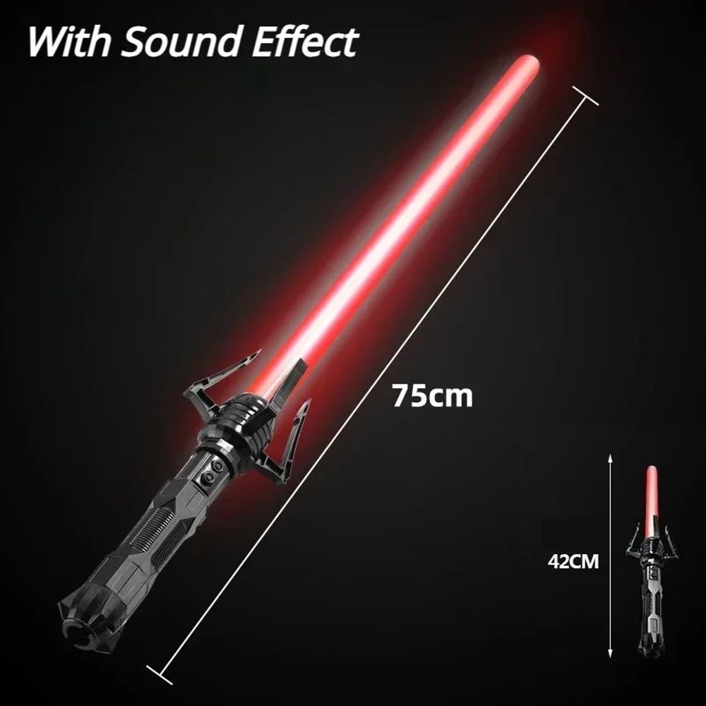 Telescopic Light Up Sword Toy RGB LED Laser Saber For Kids 3 10