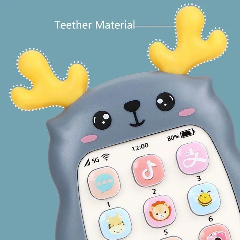 Baby Educational Phone Toy Bilingual Talking Music Learning Toy For Infants 1