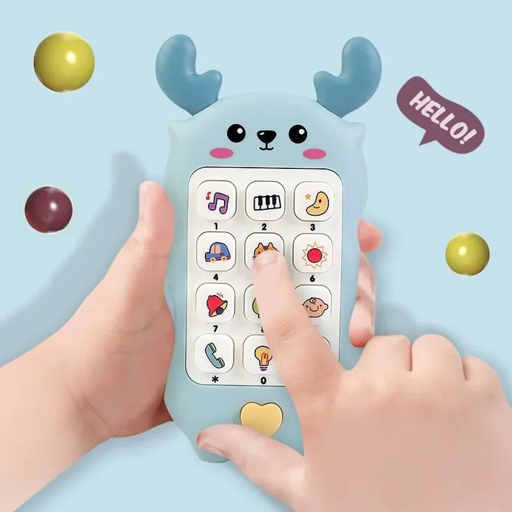 Baby Educational Phone Toy Bilingual Talking Music Learning Toy For Infants 7
