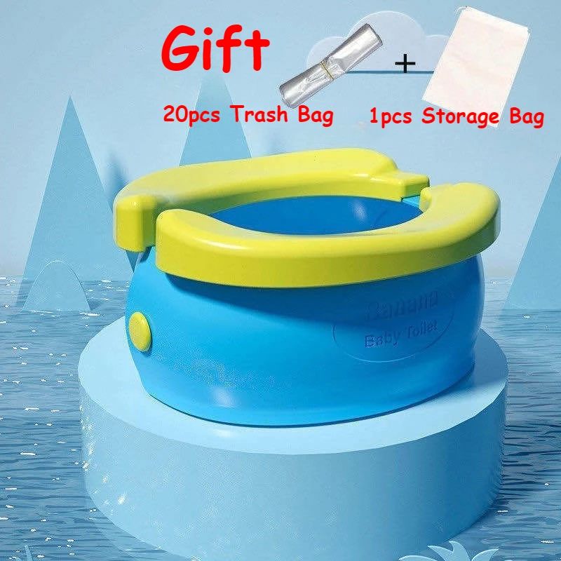 Foldable Kids Potty Training Seat Portable EasyClean Toilet Seat For Boys Girls 8