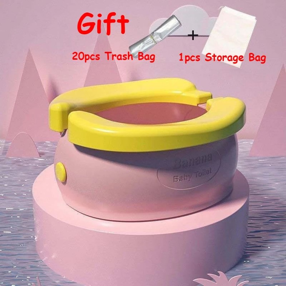 Foldable Kids Potty Training Seat Portable EasyClean Toilet Seat For Boys Girls 9