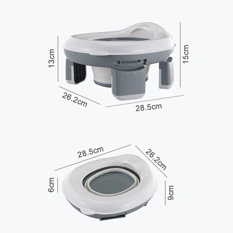 3in1 Portable Travel Potty For Kids Foldable Toilet Seat With Disposable Bags 4