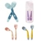 Baby Silicone Spoon Fork Set Soft Bendable Toddler Training Feeding Utensils 1