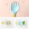 Baby Silicone Spoon Fork Set Soft Bendable Toddler Training Feeding Utensils 3