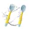Baby Silicone Spoon Fork Set Soft Bendable Toddler Training Feeding Utensils 4