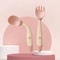 Baby Silicone Spoon Fork Set Soft Bendable Toddler Training Feeding Utensils 7