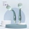 Baby Silicone Spoon Fork Set Soft Bendable Toddler Training Feeding Utensils 9