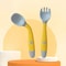 Baby Silicone Spoon Fork Set Soft Bendable Toddler Training Feeding Utensils 10