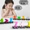 Montessori Magnetic Wooden Train Set 12Piece Colorful Learning Number Toy 1