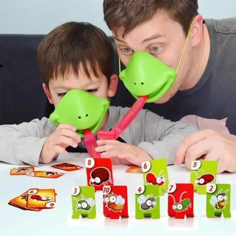 Frog Tongue Lick Game Funny Family Party Board Game For Kids Adults 0